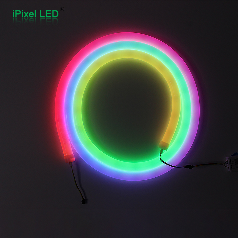 D25mm数字RGB 360°发光LED霓虹灯管