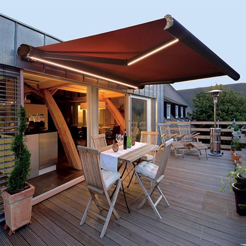 Patio awning lighting application
