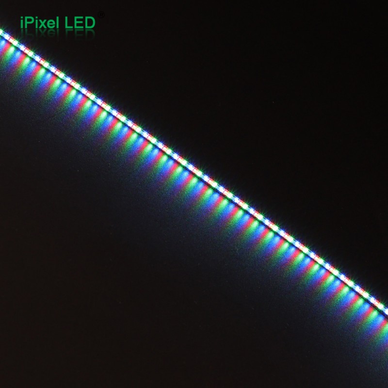 Ultra‑narrow pixel strip — lit view